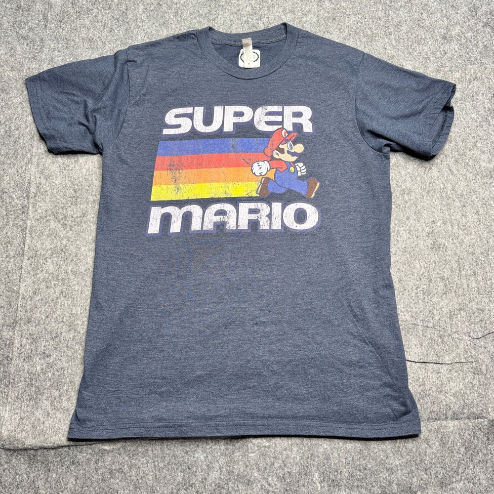 Zuni Sportswear Super Mario T-Shirt Nintendo Graphic Tee Men's Size‎ M